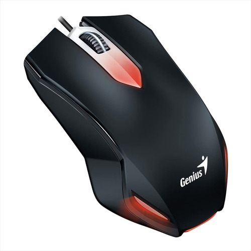 Mouse Gamer Genius X-g200 Con Luces Led, Diseño Ambidiestro