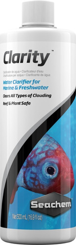 Clarity Seachem Aquarium Lightener Fish Tank Fish Plants 500 ml