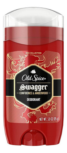 Desodorante Old Spice Swagger, 85 g, Confidence, color ámbar
