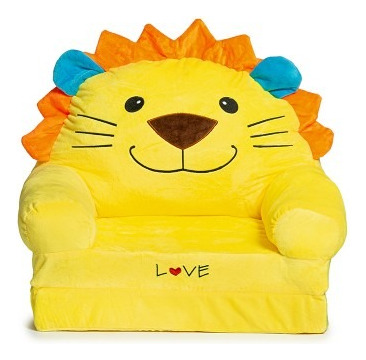 Sillón Colchón Plegable 2 Niveles Infantil 450 Love Amarillo