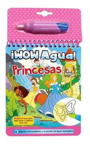 Libro Mágico Para Colorear Con Agua Wow  Diseño De Princesas