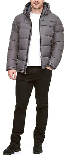 Campera Tommy Hilfiger Puffer C/capucha Y Logo 4xl Big&tall
