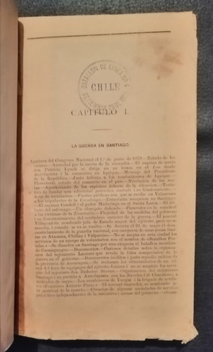 Historia De La Campa;a De Tarapaca Benjamin V. Mackenna