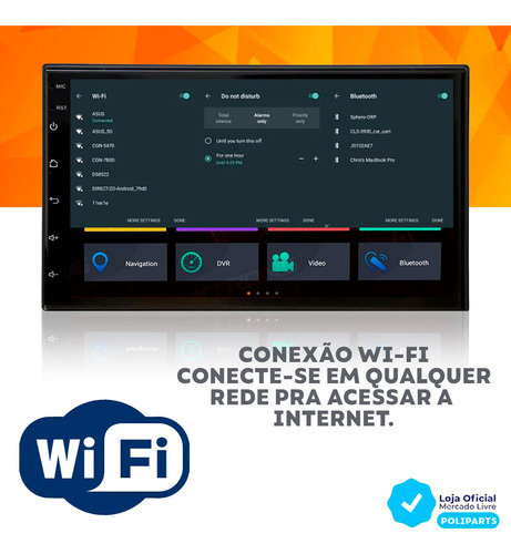 Kit Multimidia Android Hilux 2005 A 2011 Moldura + Câmera Ré