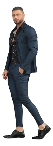 Conjunto Blazer E Calça Bengaline Com Elastano Exalt Urban