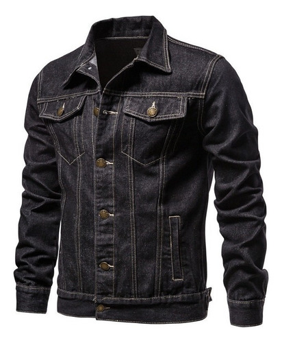 Chaqueta De Jean Slim Fit Primavera Otoño Para Hombre