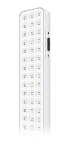 Luz Emergencia 60 Led Bateria Abs Blanco Frio 6500k Macroled