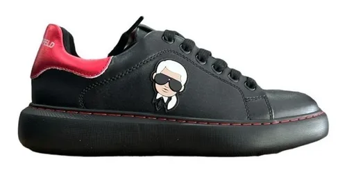 Tenis Karl Lagerfeld Color Negro Con Blanco Hombre