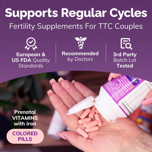 Conceive Plus Suplemento Fertilidad Para Mujeres 60 Cápsulas