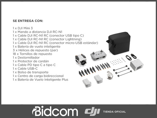 Imagen 8 de 10 de Drone Con Cámara Dji Mini 3 Fly More Combo Full Hd 4k