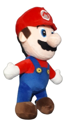 Imagen 2 de 6 de Muñeco Peluche Super Mario Bross 25 Cm Soft