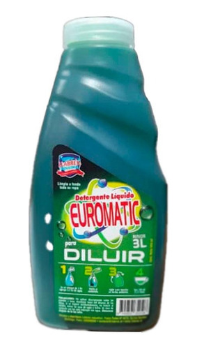 Detergente Euromatic Para Diluir Llabres Rinde 3l 