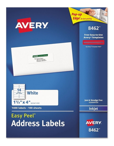 Avery 8462 Easy Peel Etiqueta Para Correo Electronico 3