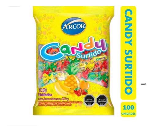 Caramelos Masticables Candy 100 Unidades