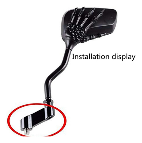 Extensor Montaje Elevador Para Espejo Retrovisor Motocicleta