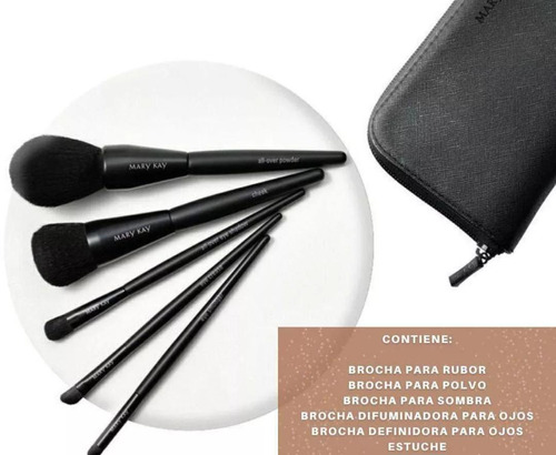 Set de 5 brochas Mary Kay Brush Collection negro