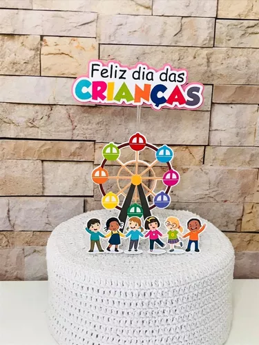 Topo de Bolo Personalizado Aniversário Infantil