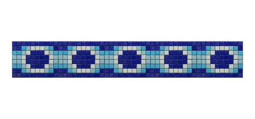 Imagen 1 de 1 de Cenefa En Mosaico Veneciano Rombos (2) Metro Lineal