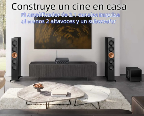 Amplificador Fosi Audio Bluetooth Bt30d Pro 2.1 Estéreo Tpa3 Negro 682 W