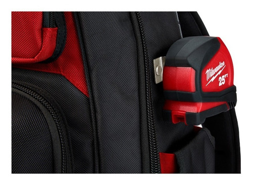 Mochila Milwaukee 48228201 Trabajo Negro/Rojo 1680D.