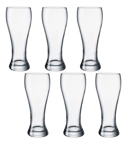 Vaso Pinta Cervecero De Vidrio 67x200mm 395ml X6.