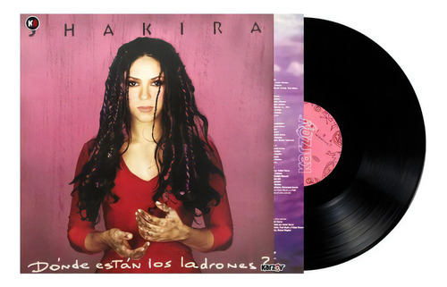Shakira ¿ Donde Estan Los Ladrones ? Black Negro Lp Vinyl Versión Del Álbum Estándar