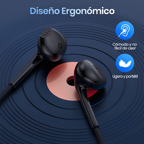 Audifonos In Ear Manos Libres 3.5mm Microfono In-ear 1hora