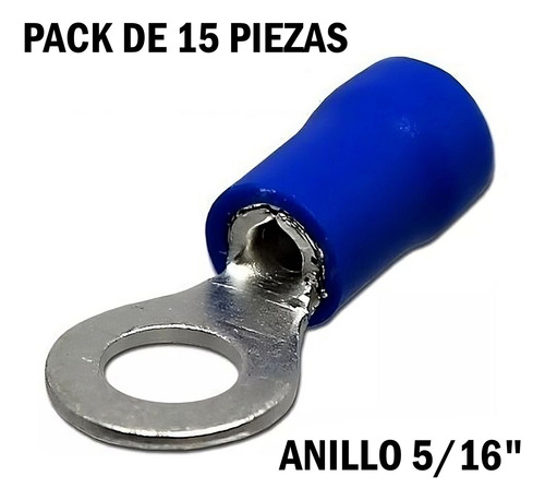 Pack Terminal Preaislado Cable 14 16 Awg Anillo Hueco 5/16