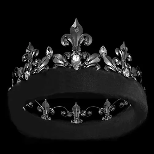 Coronas de rey negro para adultos, coronas de rey de cumpleaños, disfraz de  regreso a casa, coronas de metal tamaño grande