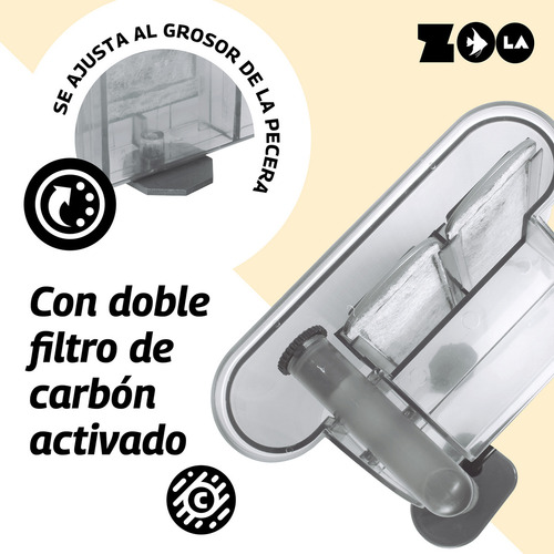 Filtro De Cascada Para Peceras Acuarios Hasta 35 Lts