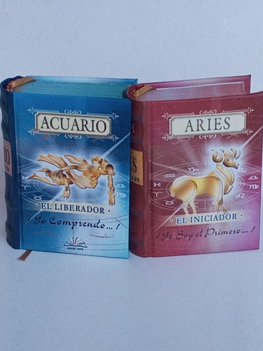 Acuario/aries. Pack 2 Minilibros Horoscopos