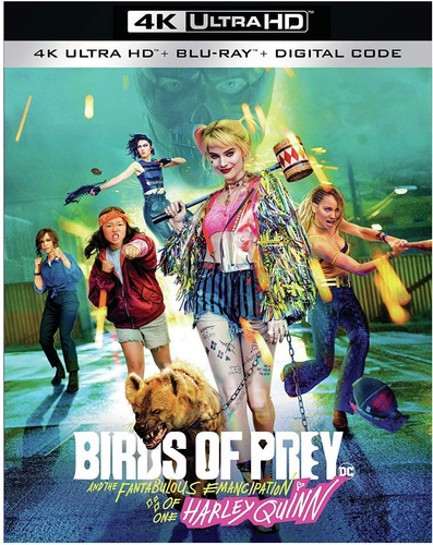 Birds Of Prey Margot Robbie Pelicula 4k Uhd + Blu-ray 