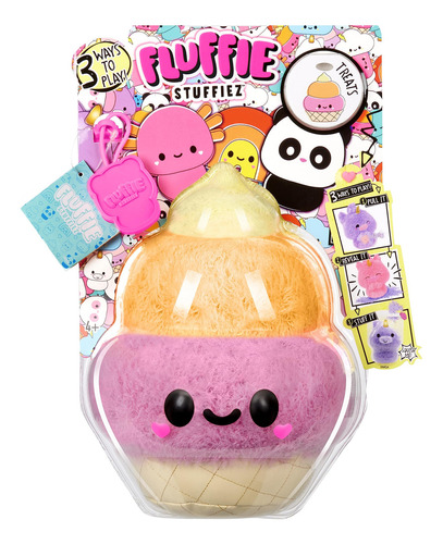 Fluffie Stuffiez Ice Cream - Peluche Coleccionable Pequeño Color Multicolor