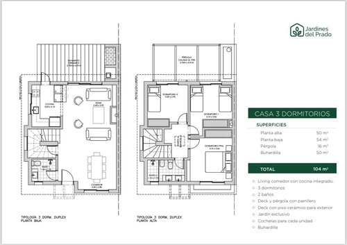 Venta Casas De 3 Dormitorios Y Jardín En El Prado -anv Id 6153