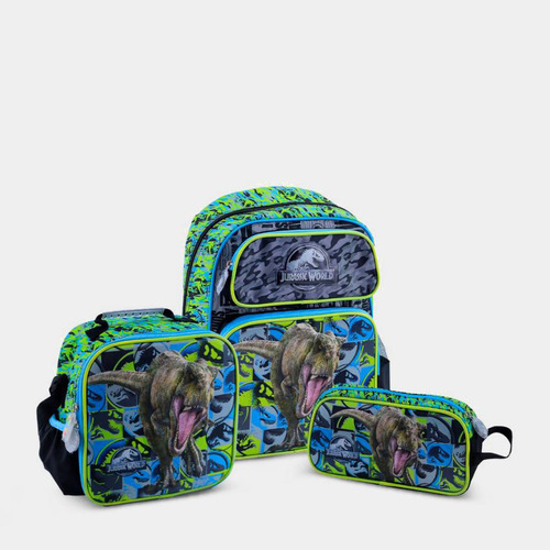 Set 3p Mochila Scool 804026  Jurassic Park