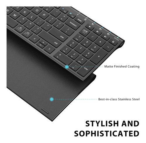 Teclado Bluetooth Recargable Para Pc Iclever