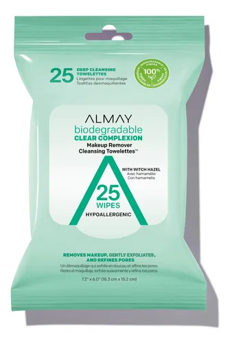comprar Toallitas Limpiadoras Desmaquillantes Almay Clear, 25 Unidad