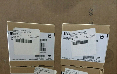 Oem Epson Elplp27 Projector Lamp #v13h010l27 (lot Of 2) Aab