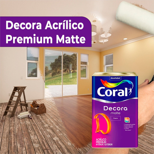Tinta Coral Decora Matte Fosco Cores Mais Vivas