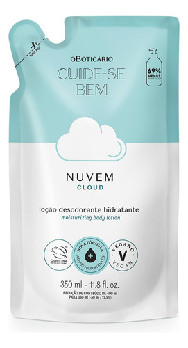 Refil Loção Corporal 350ml Cuide-se Bem Nuvem Oboticário