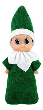 Wuleeuper Tiny Baby Elf Doll  Navidad Miniatura Elf 9h39p