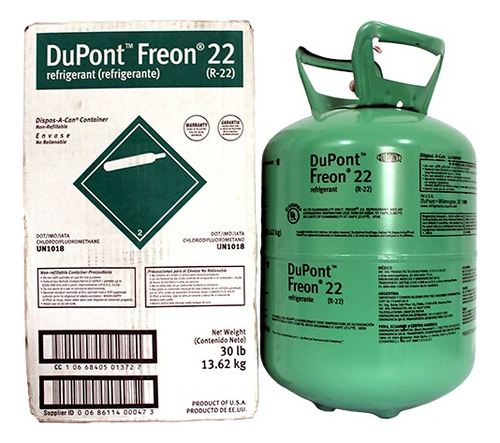Gas Refrigerante R-22 Dupont 13.600 Kg