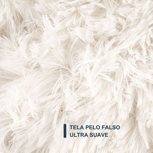 Edredón Cobertor Faux Fur Aborregado Calientito Queen Koela Color Blanco Diseño de la tela Liso