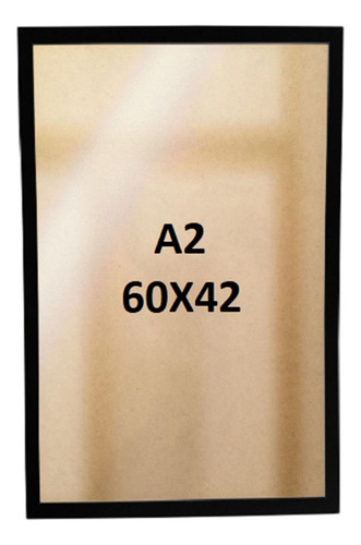 Kit 5 Molduras Quadro A2 Com Vidro Moldura Parede 60x42
