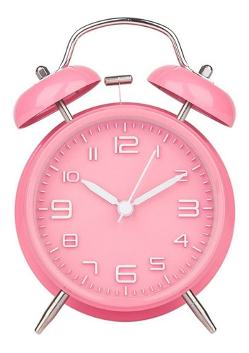 Reloj Despertador Alarma Fuerte Clásico Rosa Blakhelmet E