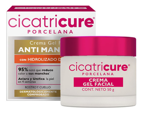 Cicatricure Porcelana Crema Gel Facial Antimanchas 50g Momento De Aplicación Día/noche Tipo De Piel Normal