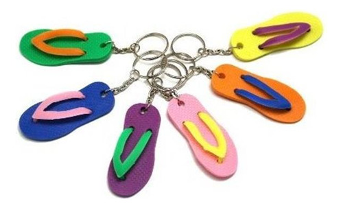 Fun Express Flip Flop Llavero Llaveros Luau Beach Party Favo