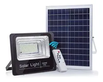 Comprar Reflector Led Panel Solar 100w Control Remoto Color De La Carcasa Negro Color De La Luz Blanco Frío
