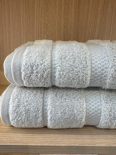 Juego De Toalla Y Toallon Espalma Dual Vision Air Cotton Natural Lisa