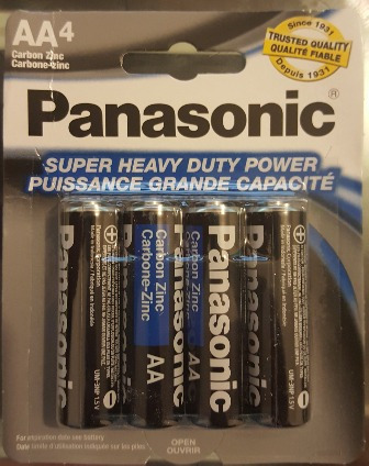 4 Baterias Panasonic Aaa  Y Aa En Blister Pila Liquidacion